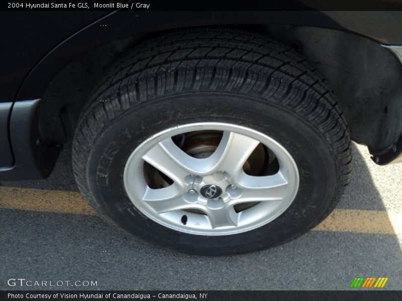 Moonlit Blue / Gray 2004 Hyundai Santa Fe GLS