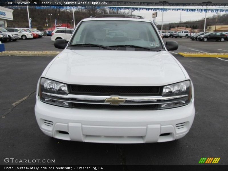 Summit White / Light Gray 2008 Chevrolet TrailBlazer LS 4x4
