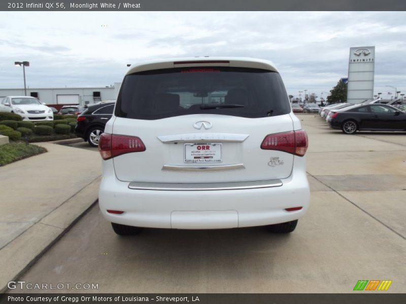 Moonlight White / Wheat 2012 Infiniti QX 56