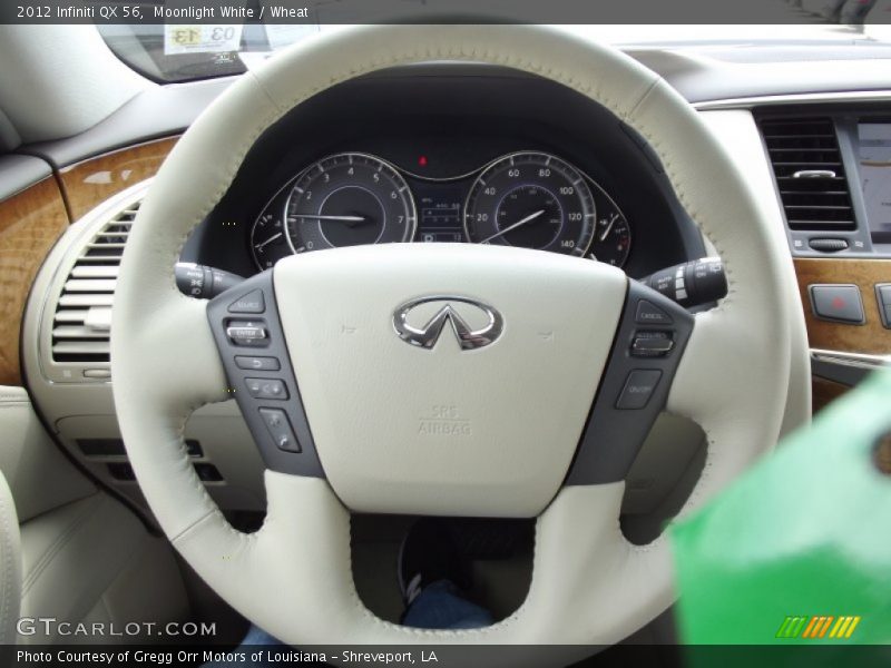 Moonlight White / Wheat 2012 Infiniti QX 56