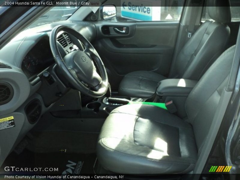 Moonlit Blue / Gray 2004 Hyundai Santa Fe GLS