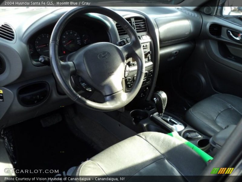 Moonlit Blue / Gray 2004 Hyundai Santa Fe GLS