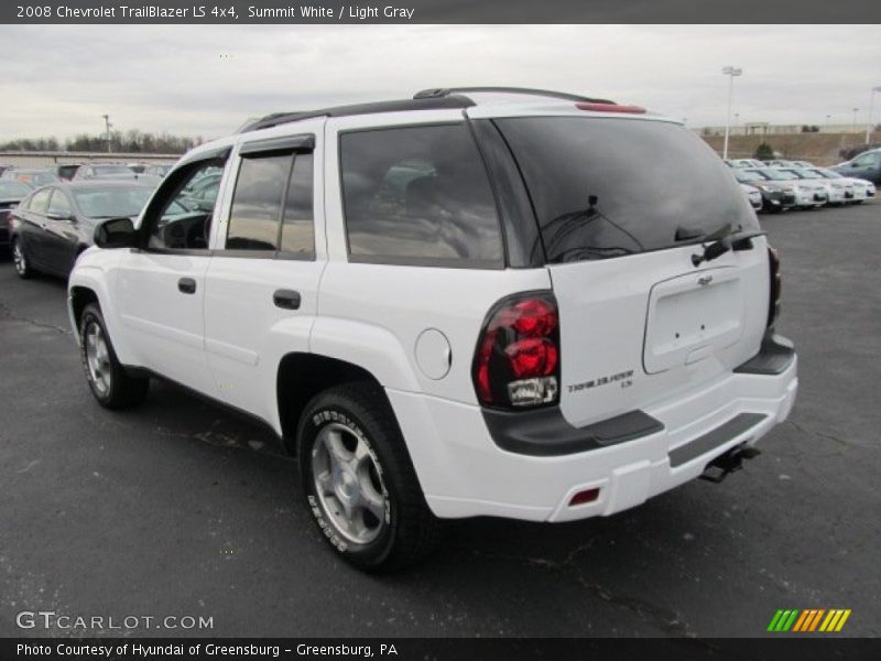 Summit White / Light Gray 2008 Chevrolet TrailBlazer LS 4x4