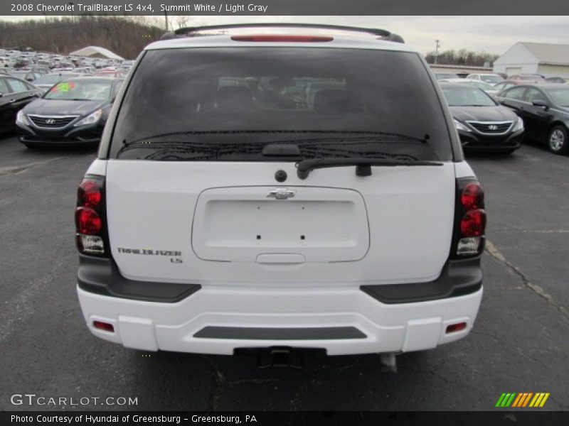 Summit White / Light Gray 2008 Chevrolet TrailBlazer LS 4x4