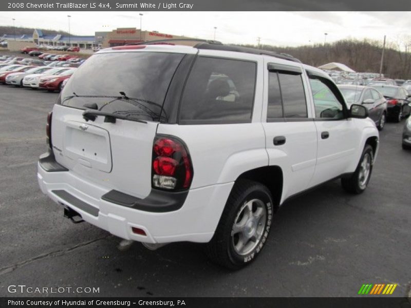 Summit White / Light Gray 2008 Chevrolet TrailBlazer LS 4x4
