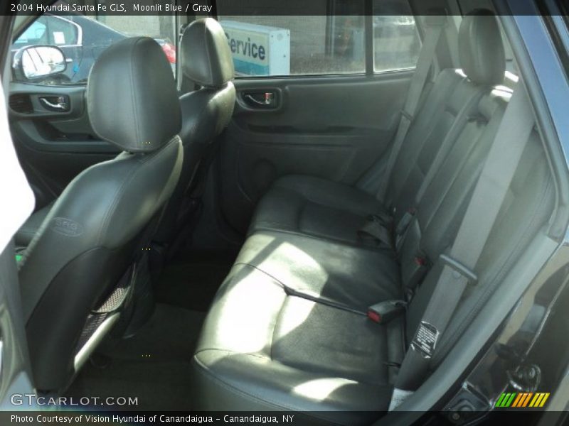 Moonlit Blue / Gray 2004 Hyundai Santa Fe GLS