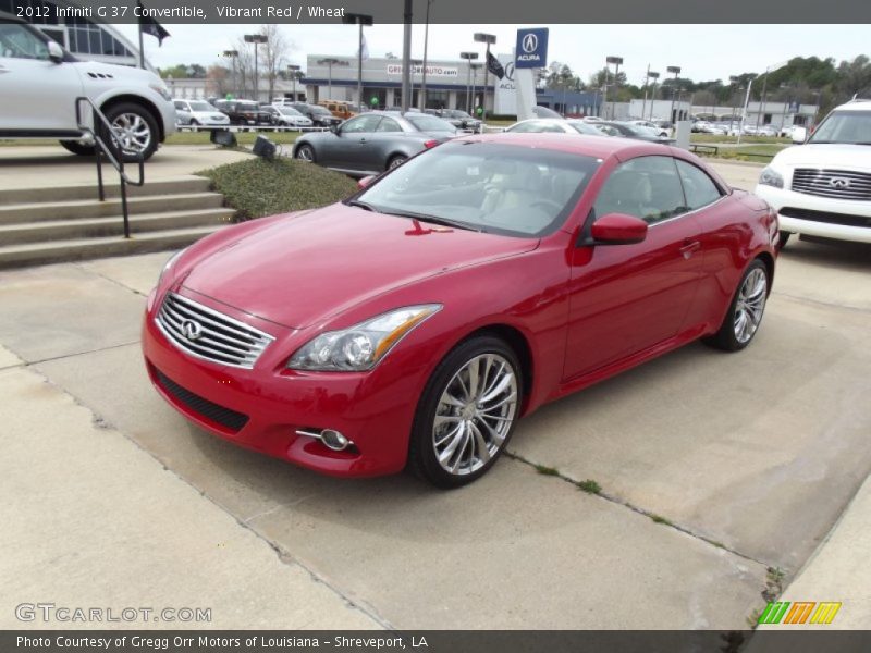 Vibrant Red / Wheat 2012 Infiniti G 37 Convertible