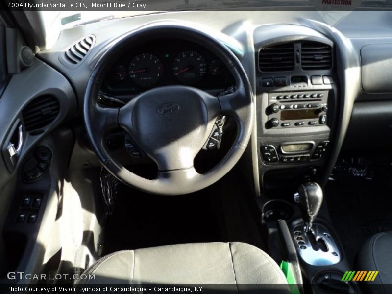 Moonlit Blue / Gray 2004 Hyundai Santa Fe GLS