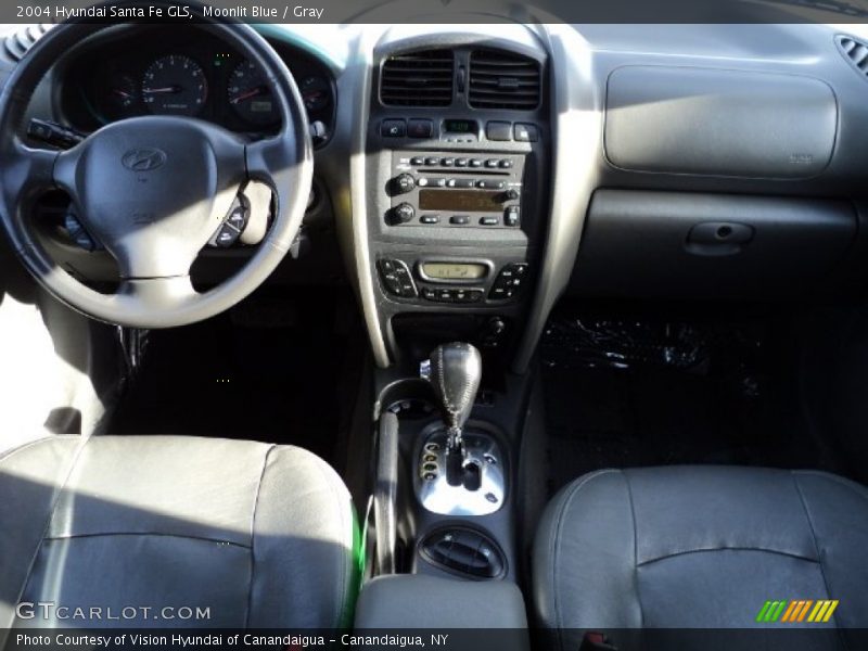 Moonlit Blue / Gray 2004 Hyundai Santa Fe GLS