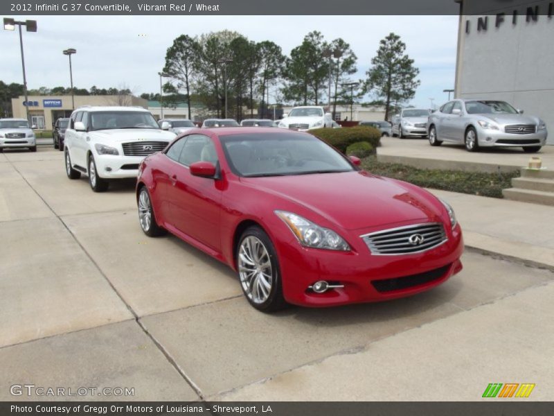 Vibrant Red / Wheat 2012 Infiniti G 37 Convertible