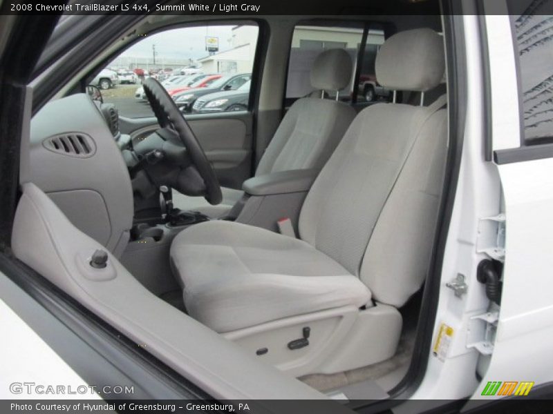 Summit White / Light Gray 2008 Chevrolet TrailBlazer LS 4x4