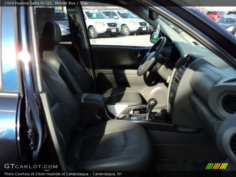 Moonlit Blue / Gray 2004 Hyundai Santa Fe GLS
