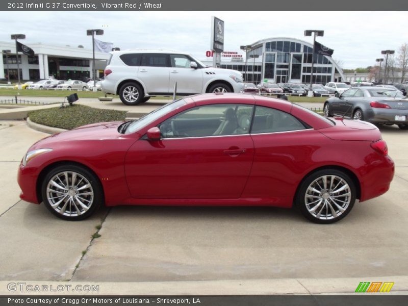 Vibrant Red / Wheat 2012 Infiniti G 37 Convertible