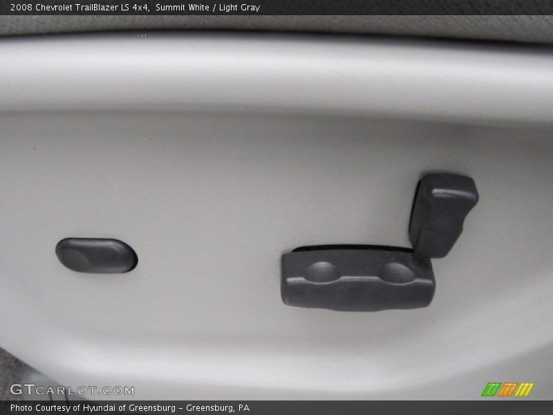 Summit White / Light Gray 2008 Chevrolet TrailBlazer LS 4x4