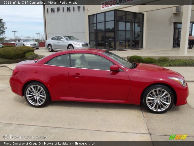 Vibrant Red / Wheat 2012 Infiniti G 37 Convertible