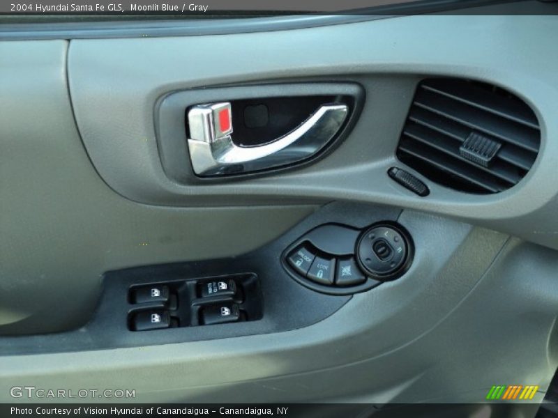 Moonlit Blue / Gray 2004 Hyundai Santa Fe GLS