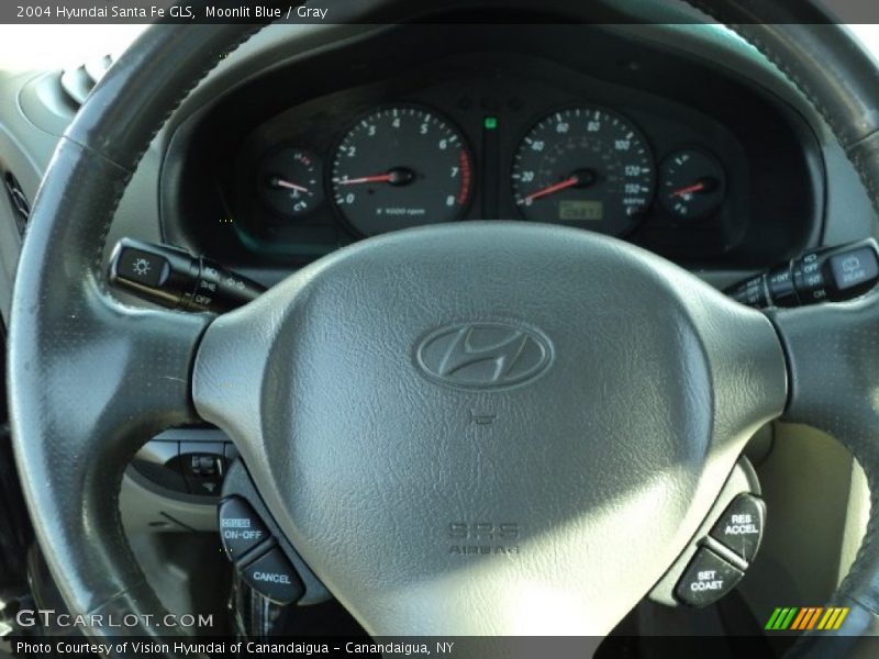 Moonlit Blue / Gray 2004 Hyundai Santa Fe GLS