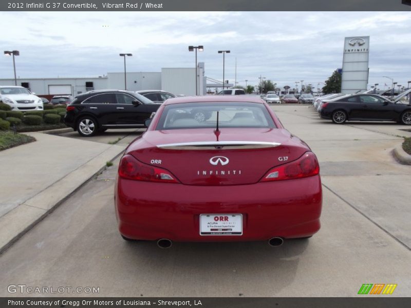 Vibrant Red / Wheat 2012 Infiniti G 37 Convertible