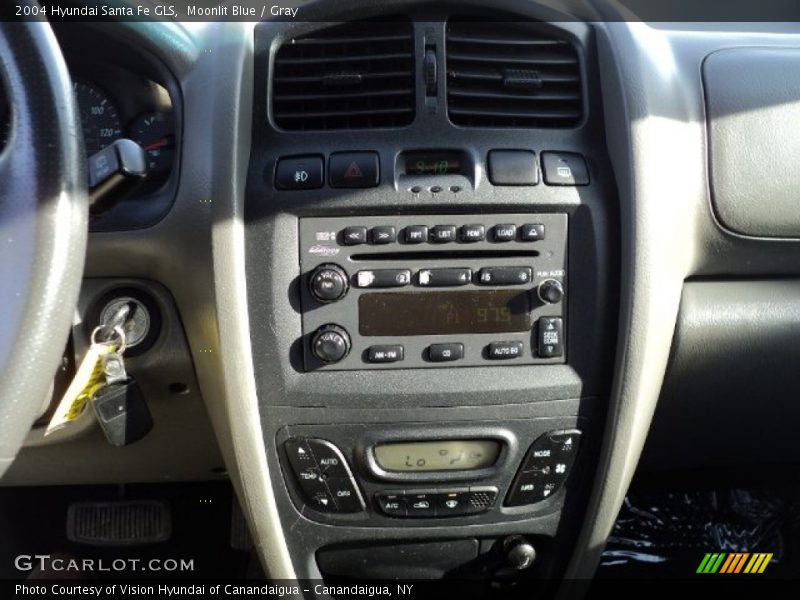 Moonlit Blue / Gray 2004 Hyundai Santa Fe GLS