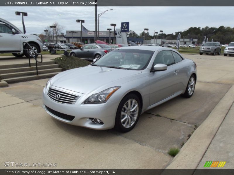 Liquid Platinum / Stone 2012 Infiniti G 37 Convertible