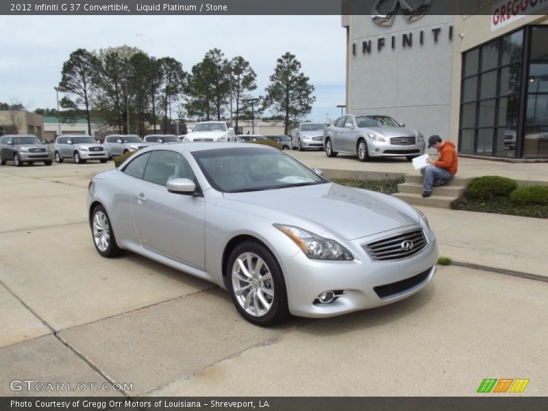 Liquid Platinum / Stone 2012 Infiniti G 37 Convertible