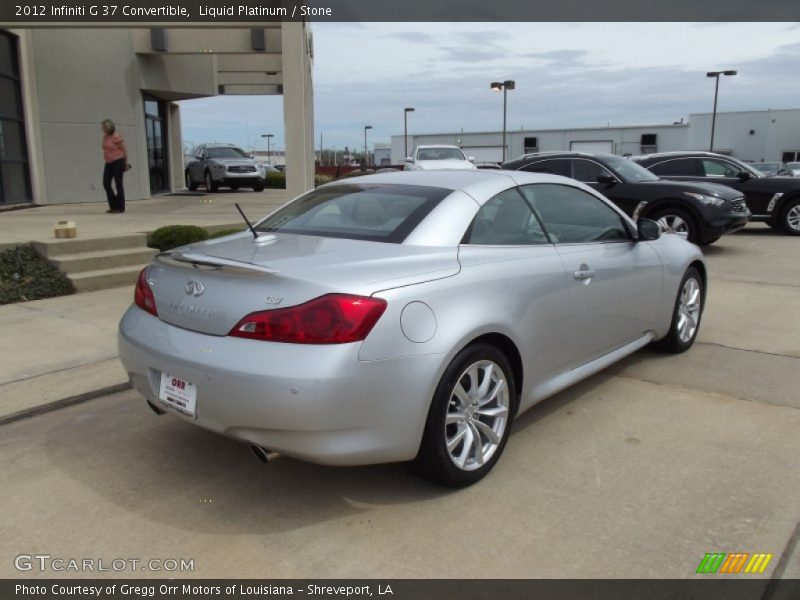 Liquid Platinum / Stone 2012 Infiniti G 37 Convertible