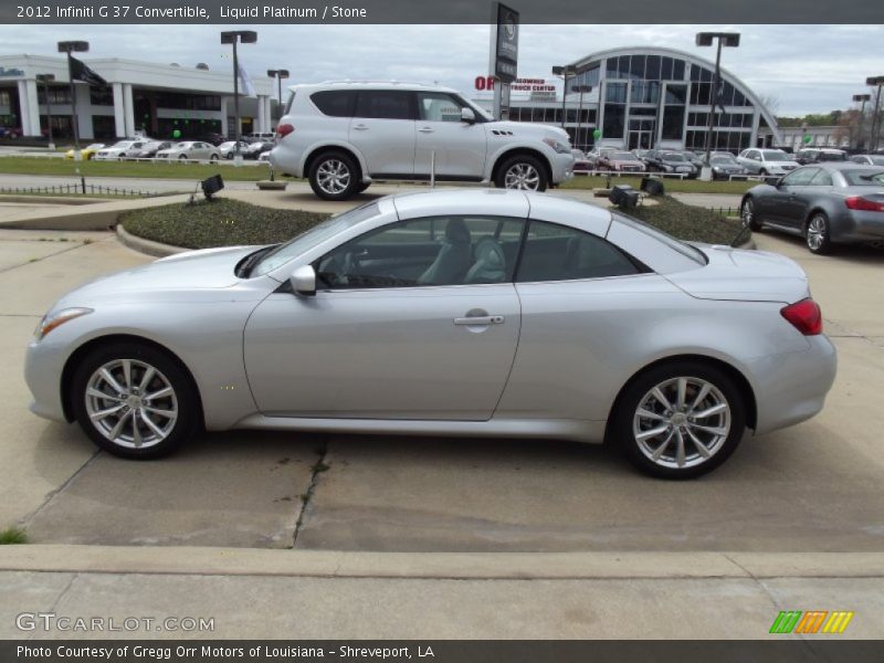 Liquid Platinum / Stone 2012 Infiniti G 37 Convertible