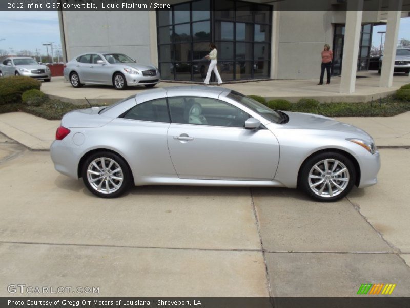 Liquid Platinum / Stone 2012 Infiniti G 37 Convertible