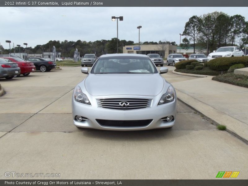 Liquid Platinum / Stone 2012 Infiniti G 37 Convertible