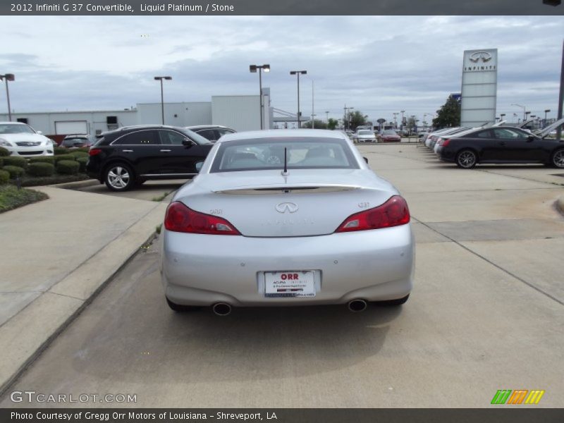 Liquid Platinum / Stone 2012 Infiniti G 37 Convertible