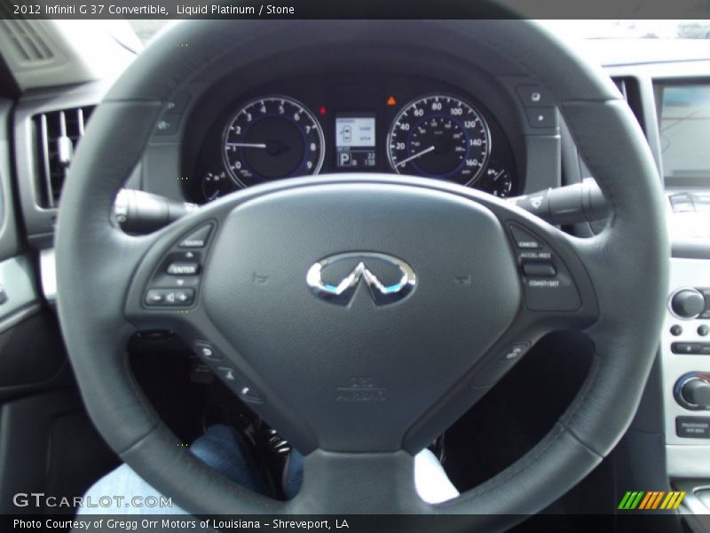 Liquid Platinum / Stone 2012 Infiniti G 37 Convertible