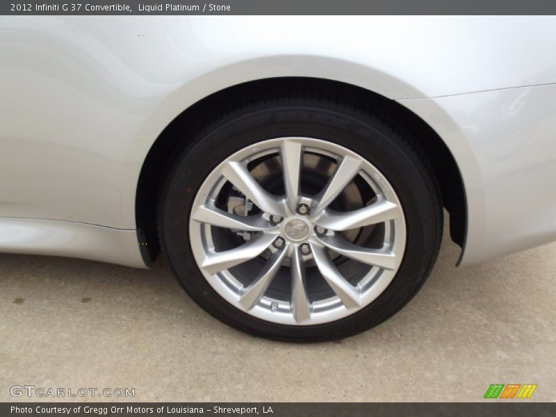 Liquid Platinum / Stone 2012 Infiniti G 37 Convertible