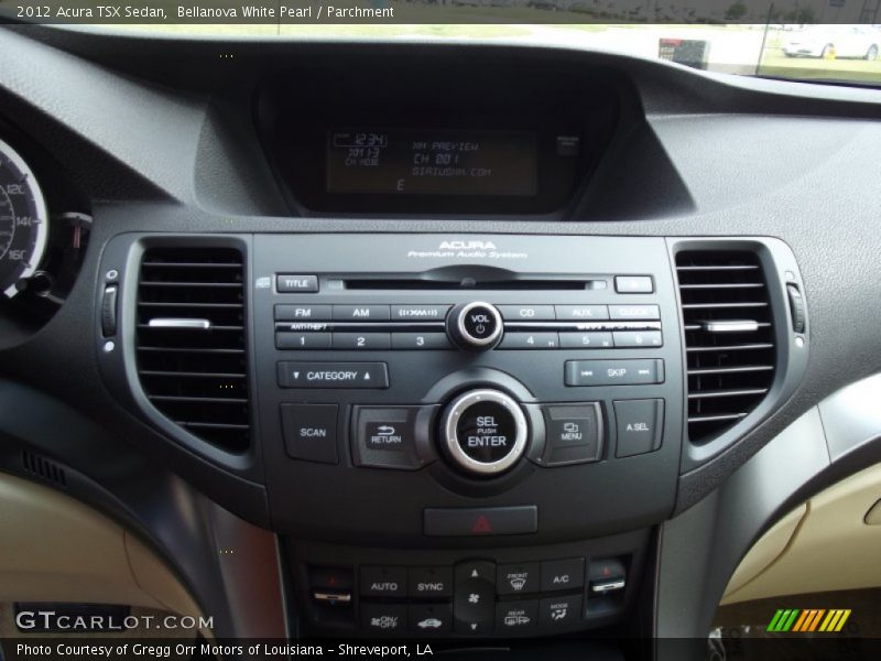 Controls of 2012 TSX Sedan