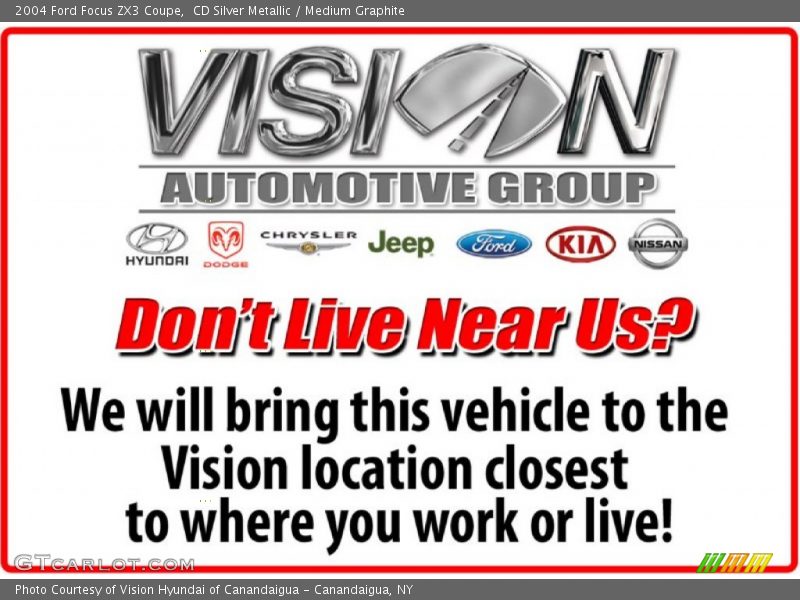 CD Silver Metallic / Medium Graphite 2004 Ford Focus ZX3 Coupe
