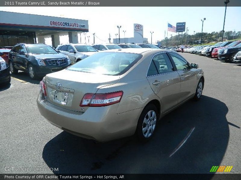 Sandy Beach Metallic / Bisque 2011 Toyota Camry LE