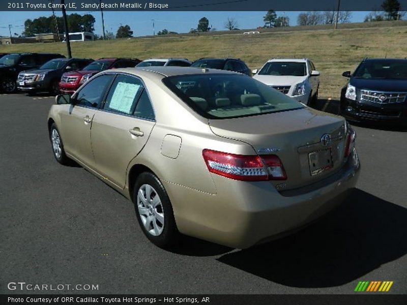 Sandy Beach Metallic / Bisque 2011 Toyota Camry LE