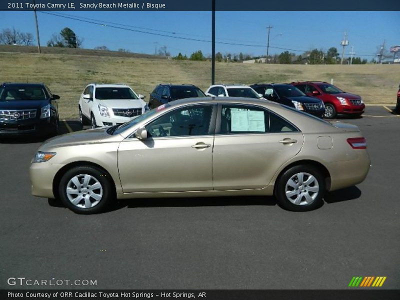 Sandy Beach Metallic / Bisque 2011 Toyota Camry LE
