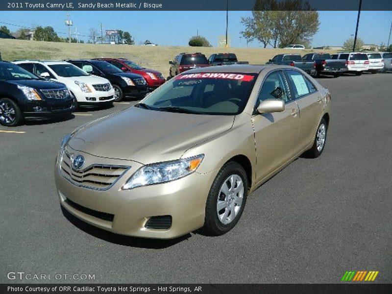 Sandy Beach Metallic / Bisque 2011 Toyota Camry LE