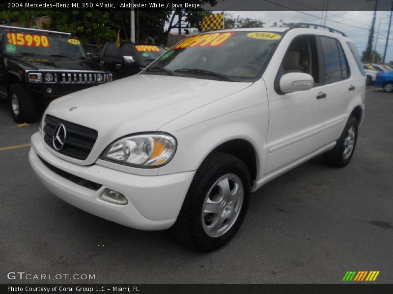 Alabaster White / Java Beige 2004 Mercedes-Benz ML 350 4Matic