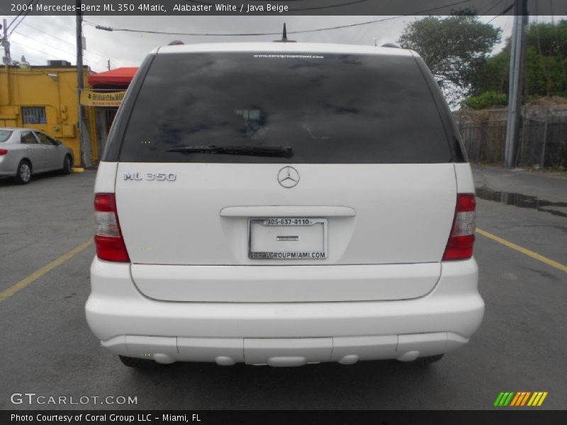 Alabaster White / Java Beige 2004 Mercedes-Benz ML 350 4Matic