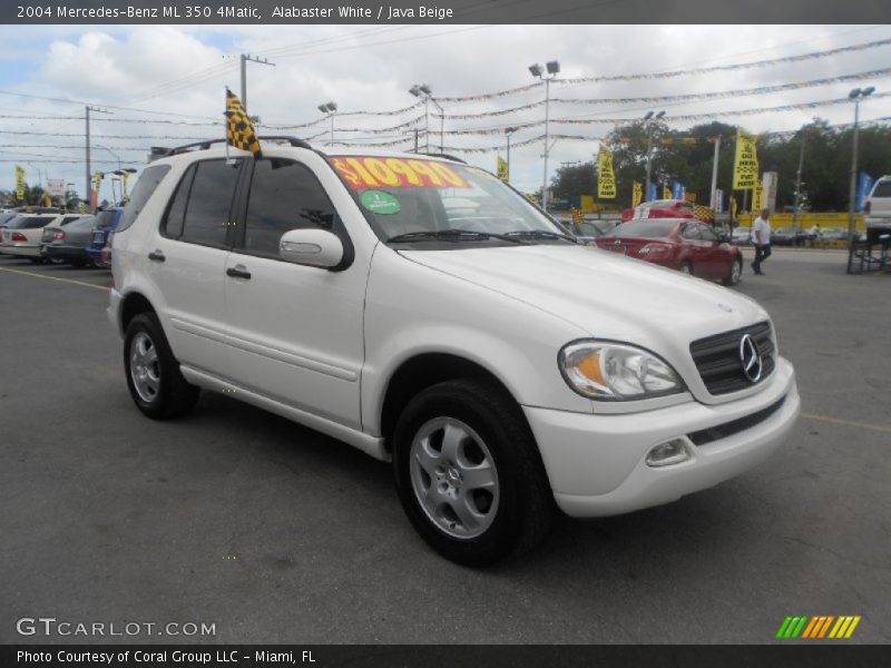 Alabaster White / Java Beige 2004 Mercedes-Benz ML 350 4Matic