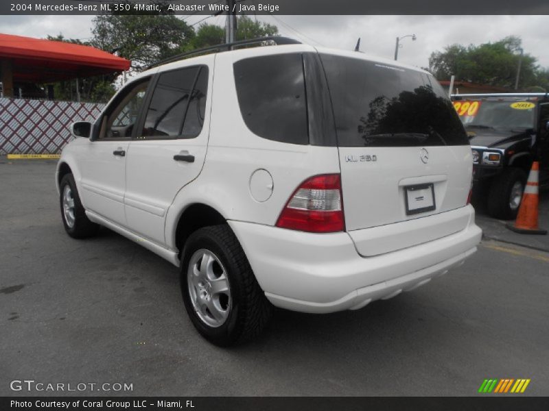 Alabaster White / Java Beige 2004 Mercedes-Benz ML 350 4Matic