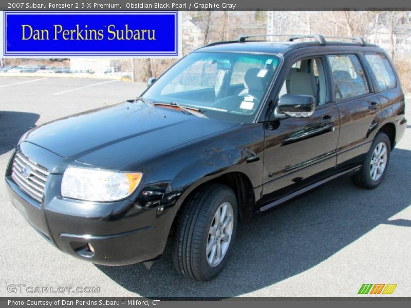 Obsidian Black Pearl / Graphite Gray 2007 Subaru Forester 2.5 X Premium