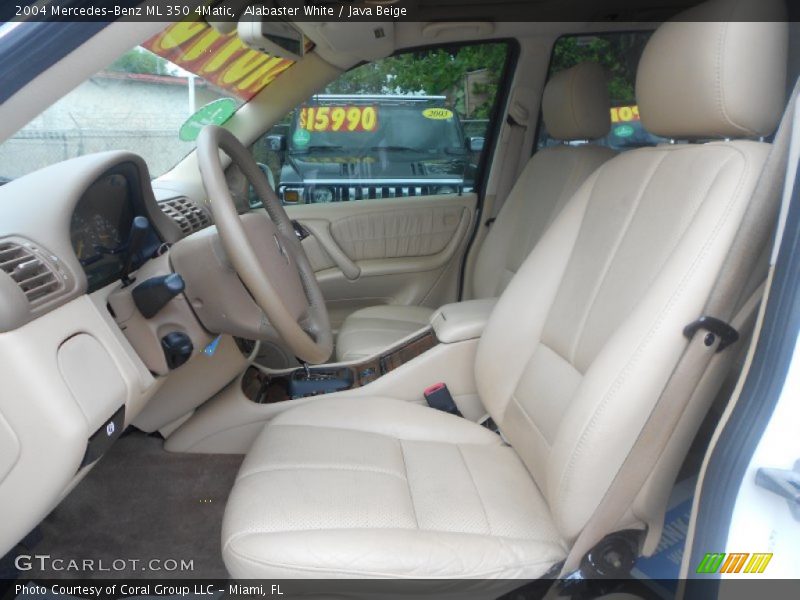 Alabaster White / Java Beige 2004 Mercedes-Benz ML 350 4Matic