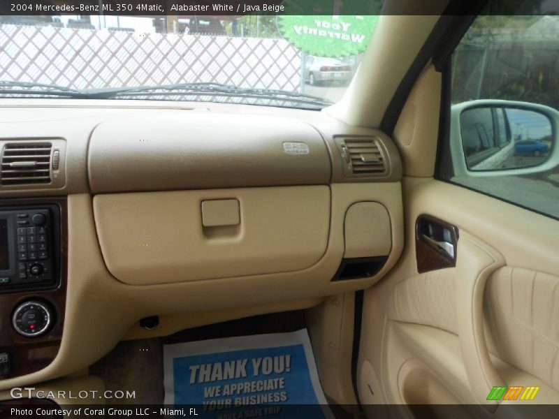 Alabaster White / Java Beige 2004 Mercedes-Benz ML 350 4Matic