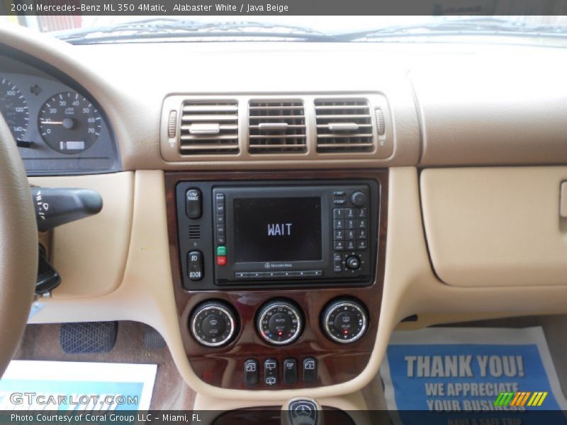 Alabaster White / Java Beige 2004 Mercedes-Benz ML 350 4Matic