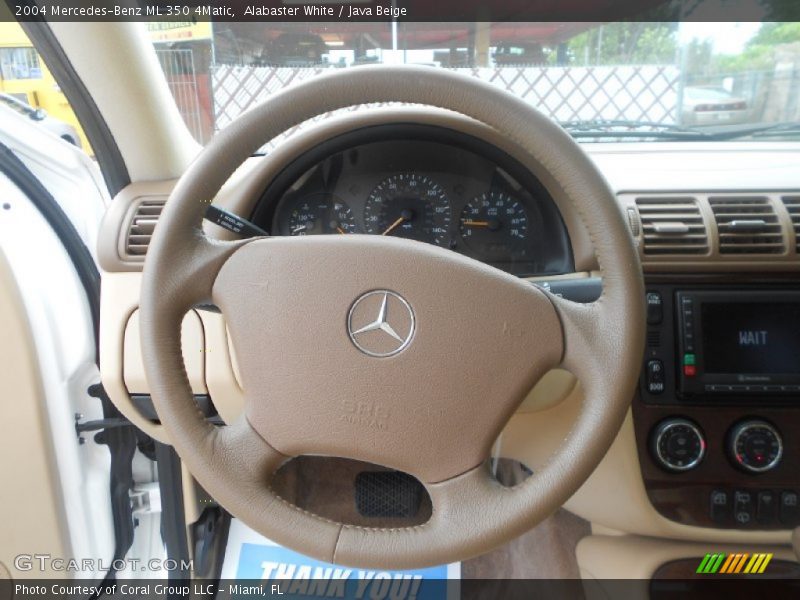 Alabaster White / Java Beige 2004 Mercedes-Benz ML 350 4Matic