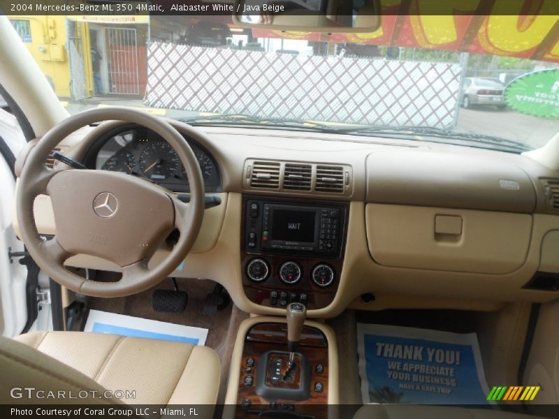 Alabaster White / Java Beige 2004 Mercedes-Benz ML 350 4Matic