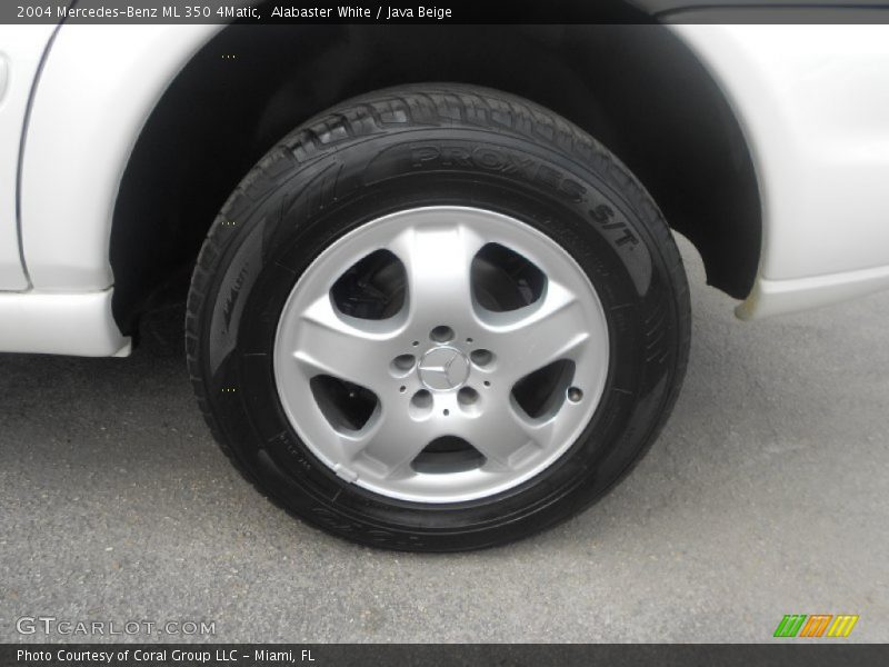 Alabaster White / Java Beige 2004 Mercedes-Benz ML 350 4Matic