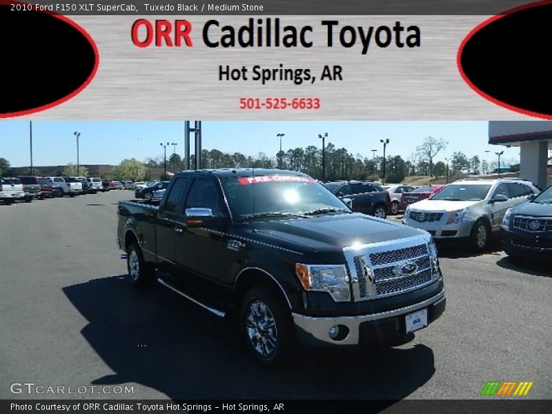 Tuxedo Black / Medium Stone 2010 Ford F150 XLT SuperCab